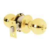 Cerradura tipo esfera para baño meanismo ilindrio laton brillante en blister hermex basi..